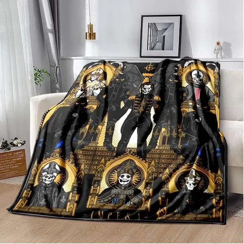 Ghost Band Blanket for Sofa Bed Bedroom Living Room,swedish Rock Band,Decke,couverture,одеяло,frazada,filt,halloween Gift