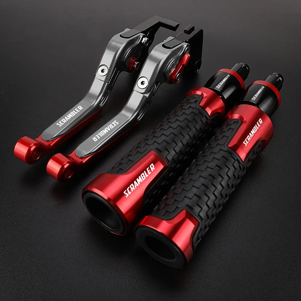 

Motorcycle FIT FOR DUCATI SCRAMBLER 2015-2016 Adjustable CNC Brake Clutch Levers Handlebar Grips Ends Handle Bar Grips 2016 2015