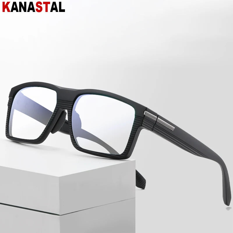 Women Men Optical Presbyopic Eyewear Blue Light Blocking CR39 Prescription Reading Glasses Air Vent TR90 Square Eyeglasses Frame image 3