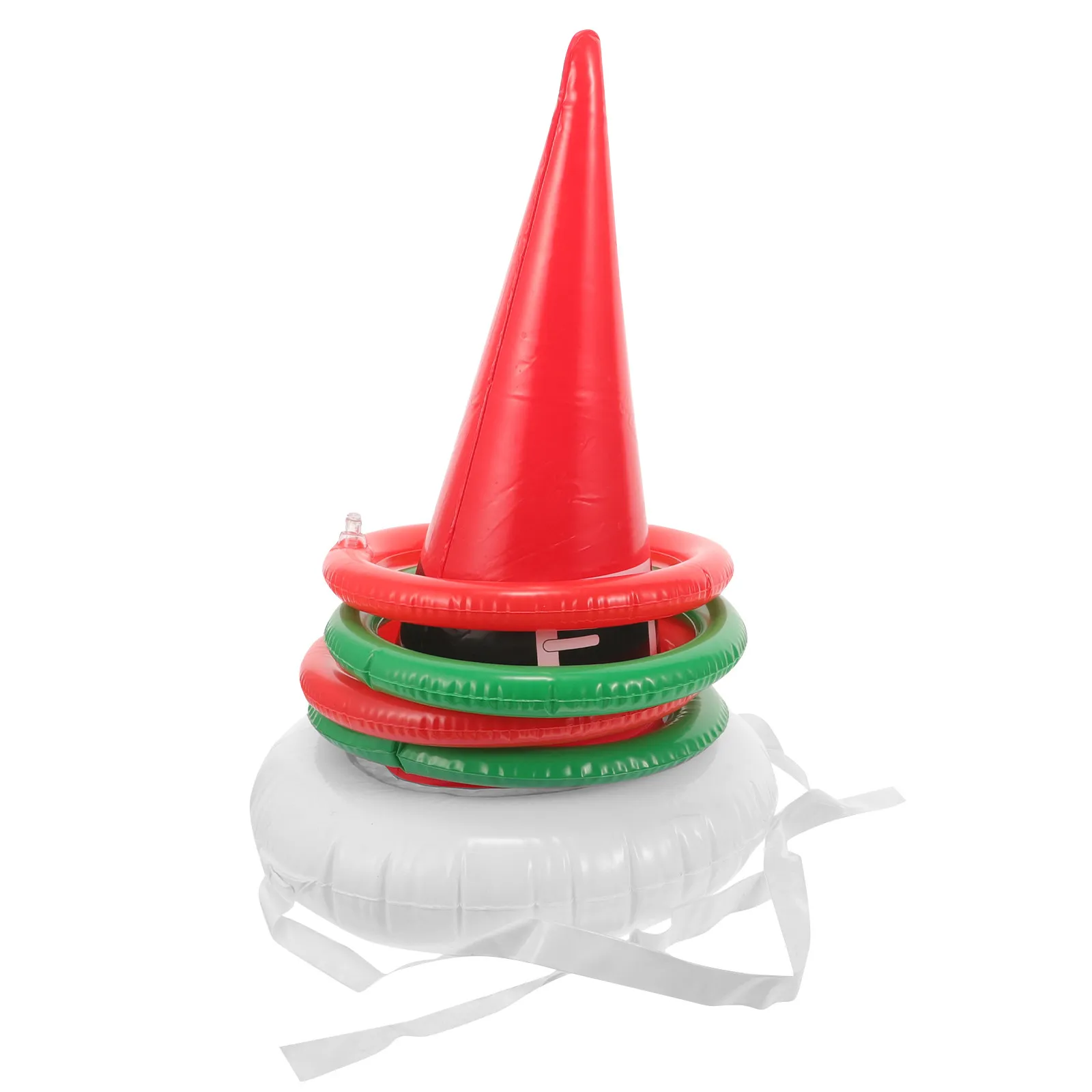 

Надувная игра в бросание колец в виде шляпы ведьмы, мультяшные аксессуары, креативная новогодняя вечеринка, реквизит для игры в бросание колец из ПВХ, прочные надувные элементы