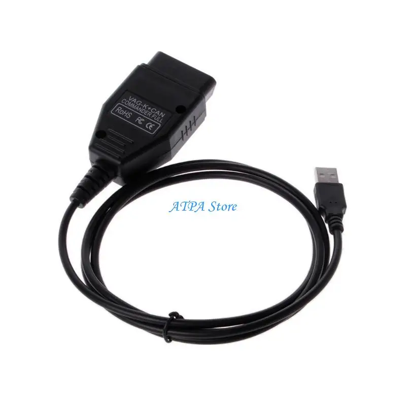 U13C VAG-K + CAN 1.4 OBD2 เครื่องสแกนเนอร์วินิจฉัยสาย COM