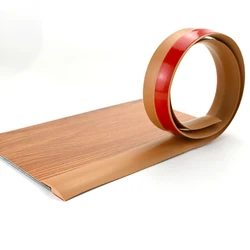 Floor Transition Strip Edge Closing Strip Self Adhesive Flat Laminate Floor Cover Strip 2M Seamless Floor Corner Cover