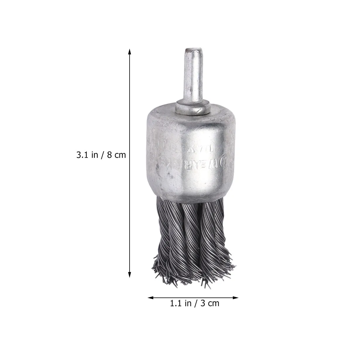 Steel Wire Knot Type Pen Shape Crimped Wire End Brush Silver for Deburring Dust Removal Oxide Layer Polishing Metal - view 4