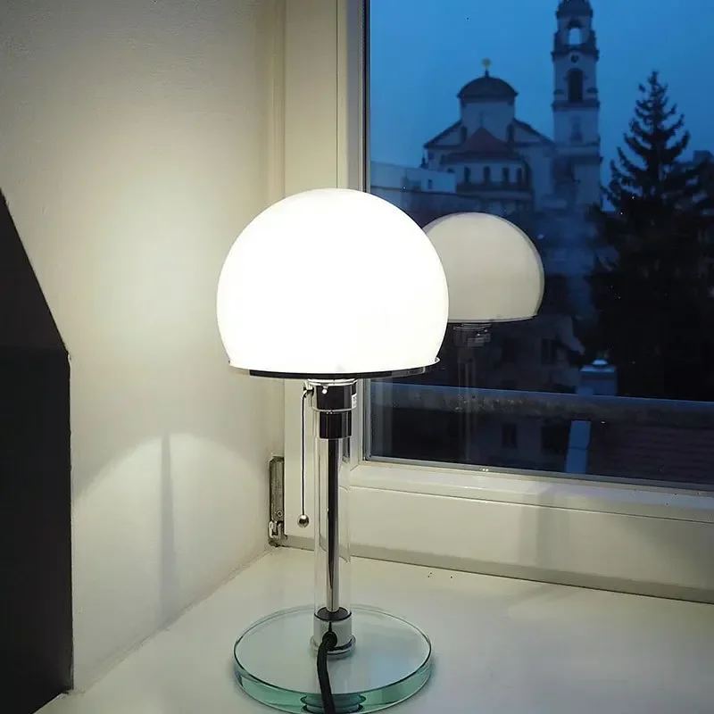 Denmark Bauhaus Table Lamp Danish Designer Nordic 3/4 Glass Ball Desk Light