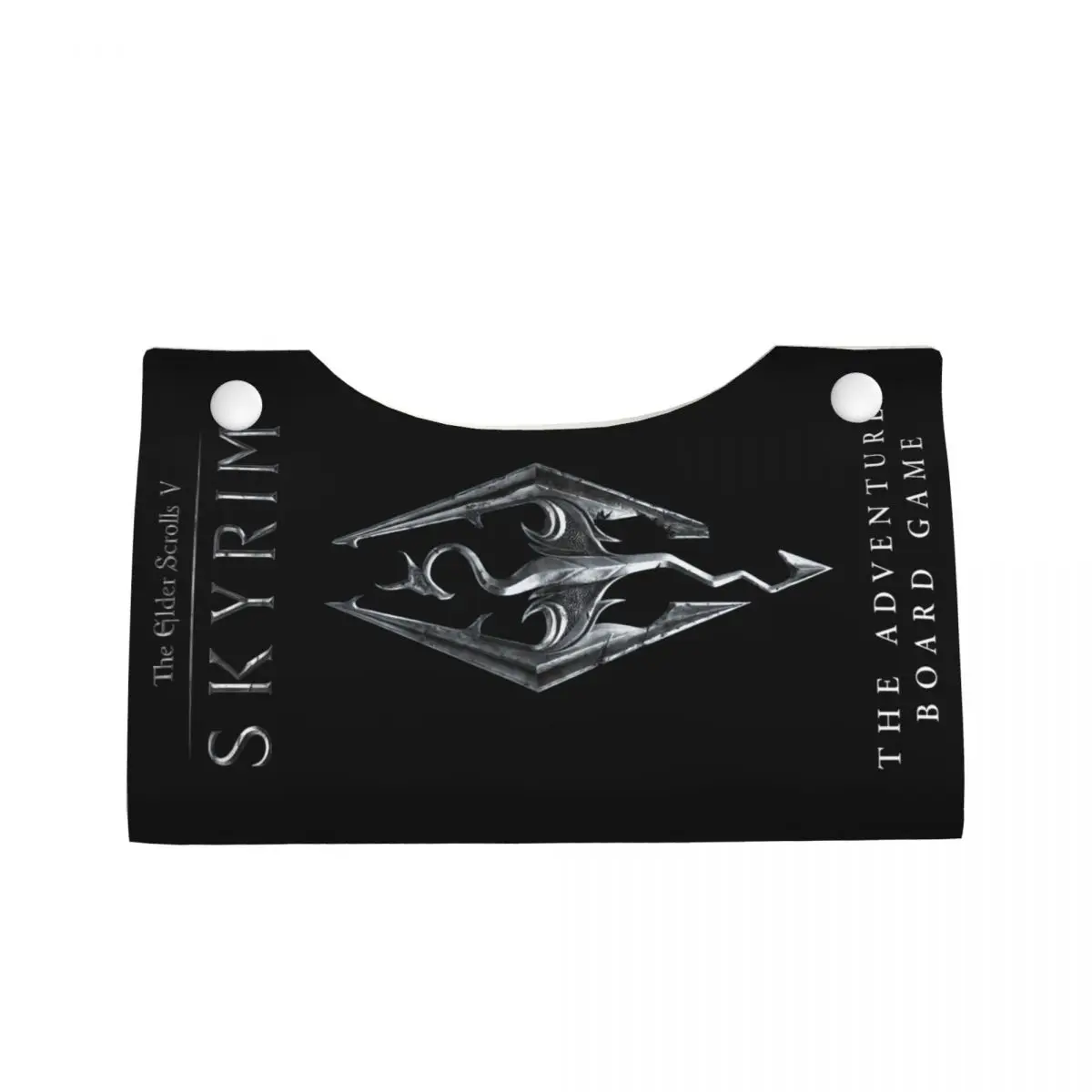 Custom Skyrims Logo Tissue Box Cover Rectangular PU Leather The Adventure Board Game Facial Tissues Holder for Car