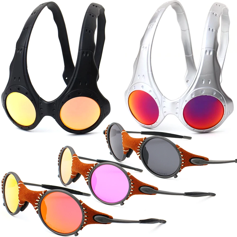 

Personalized Mars Alien Quirky Glasses Retro Round Party Cosplay Sports Cycling Glasses UV Protective Sunglasses Fishing Goggles