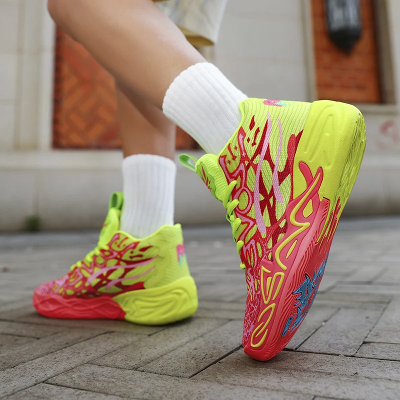 New Men Basketball Shoes Outdoor Running Trainer Match Breathable Athletic Light Sports Shoes Unisex Women High Quality Sneakers view 3