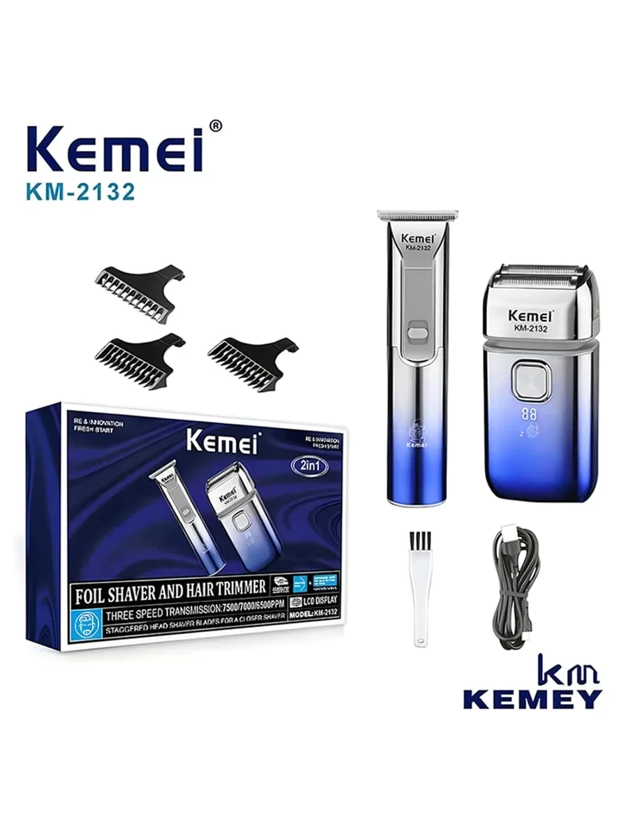 Professional Hair Clipper Hair Clipper Set Km-2132 Hair Clipper Electric Shaver