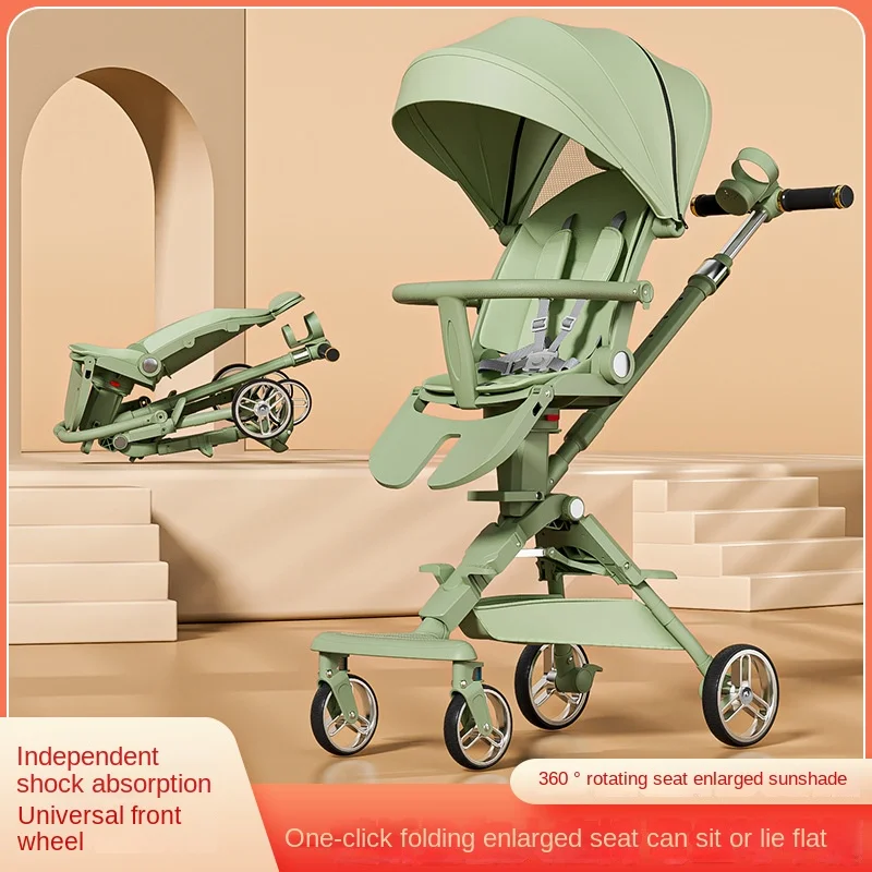 

Baby Stroller 3 In 1 Newborn Carriage Lightweight Newbaby Car Cart Travel Pram For Newborn Baby High landscape Stroller 15KG