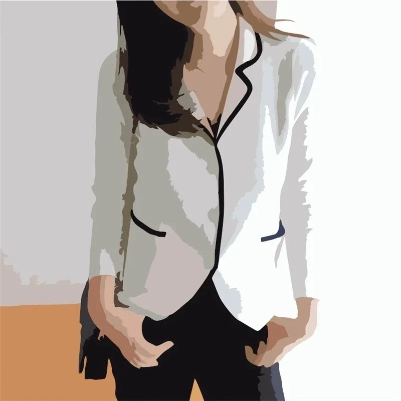 Gebreid vest Trui Dames College-stijl Korte stijl Gesplitste kleur Botsing High-end Sense-jas Zak Woon-werkverkeer Top WF