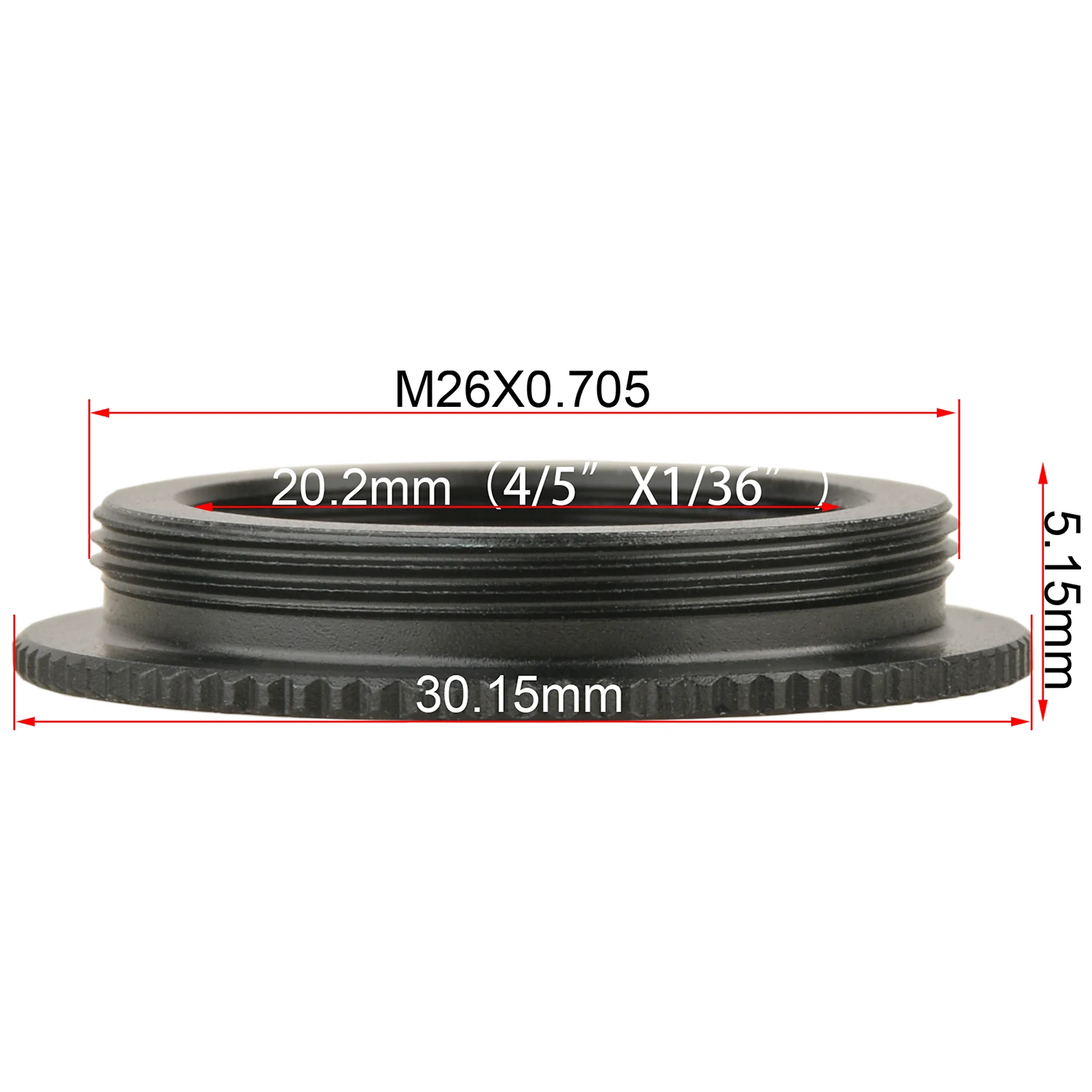 Koppace RMS เพื่อ M26กล้องจุลทรรศน์วงแหวนอะแดปเตอร์วัตถุประสงค์ M20กับอินเทอร์เฟซอะแดปเตอร์ M26