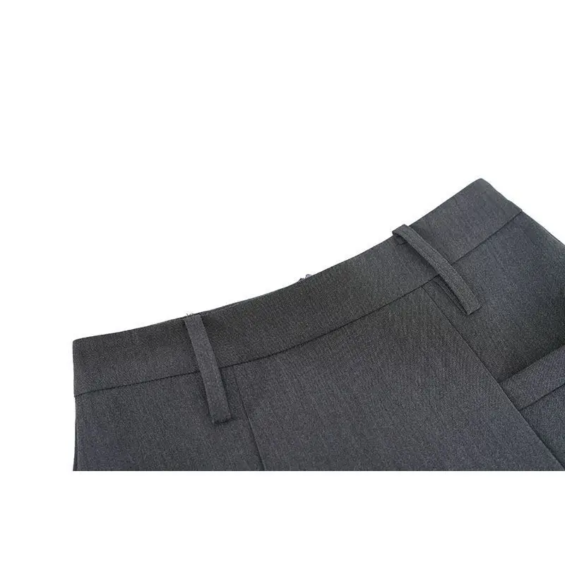 Mini jupe plissée grise pour femmes, taille haute, avec nœud à lacets, ligne a, douce, costume de bureau, nouvelle collection printemps été Y2k