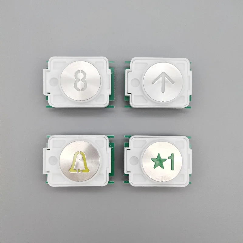 5PCS Elevator Buttons DA482 MTD482 A101G03 G01 Elevator Parts For Mitsubishi Lingyun Parts Orange Light DC12V Push Button