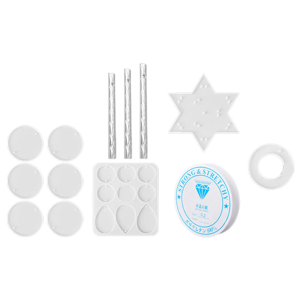 

1 set 1 Set Wind Chime Silicone Molds Resin Epoxy Crafts Durable Flexible Diy Kit For Pendant Decoration 110Characters
