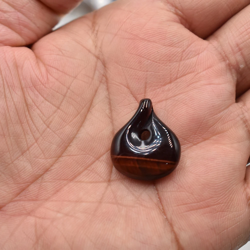 Großhandel 6 Stück/Set Natürlicher Tigerauge-Stein Rosenquarz Amethyst Geometrische Form Anhänger DIY Handgemachte Halskette Schmuckzubehör – Detail 12