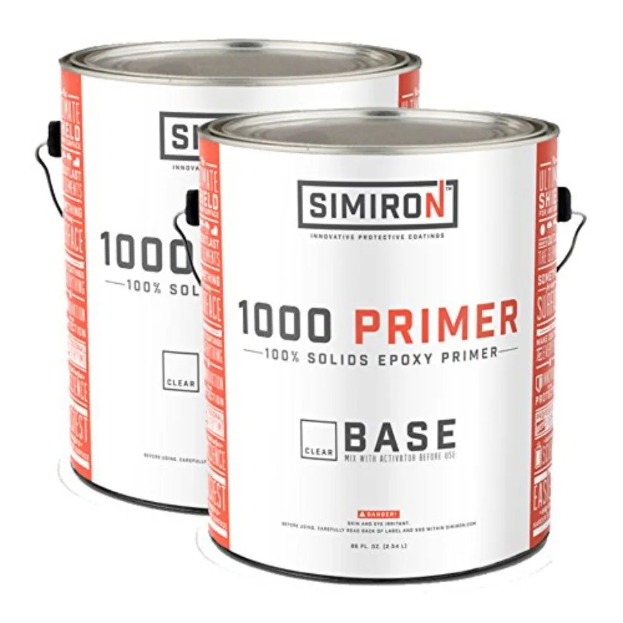 

1.5 Gallon 100 Solids Epoxy Primer Kit for Industrial and Marine Applications Zero VOC Blush Resistant Low Viscosity Formulatio