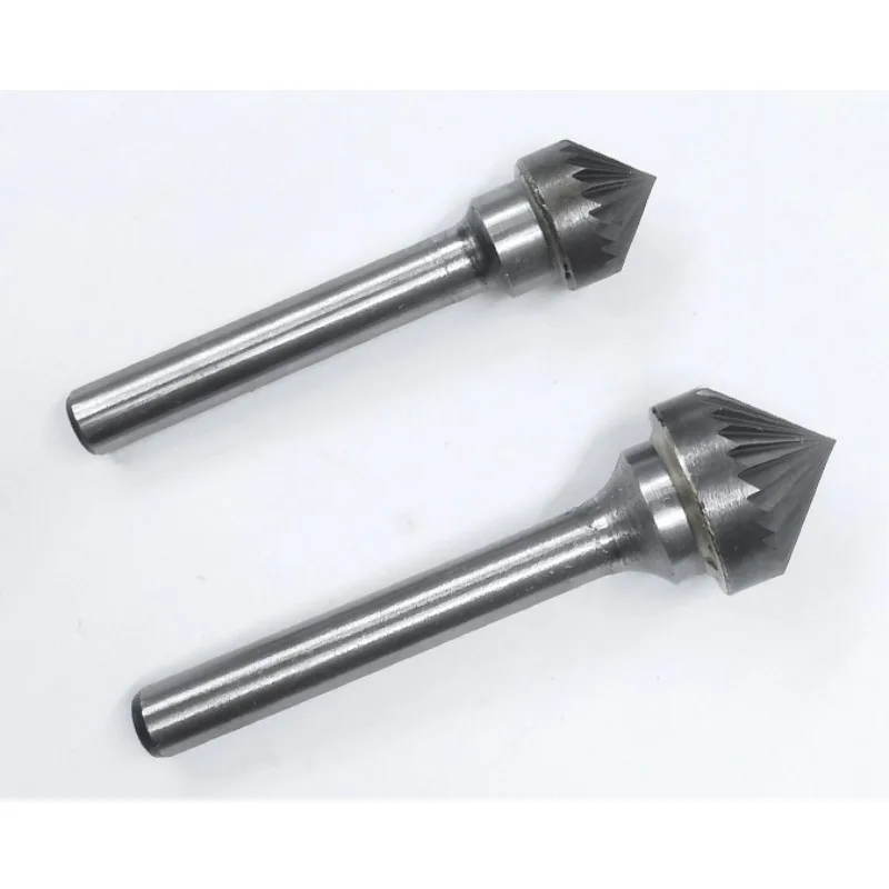 Carbide rotary file reaming drill bit electric 90 degree cone K-type milling cutter tungsten steel grinding head 6mm