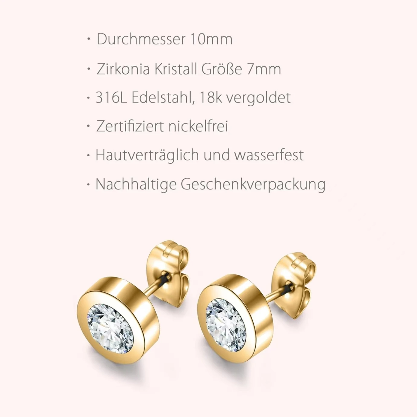 

Ladies Love Stainless Steel Earrings Korean Student Fashion Trend Niche Light Luxury Earrings
