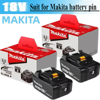 100% Genuine For Makita18V Battery Pin 6.0Ah BL1860B BL1840 BL1830B BL1850B BL1850 BL1860 BL1815 Replacement Lithium Battery