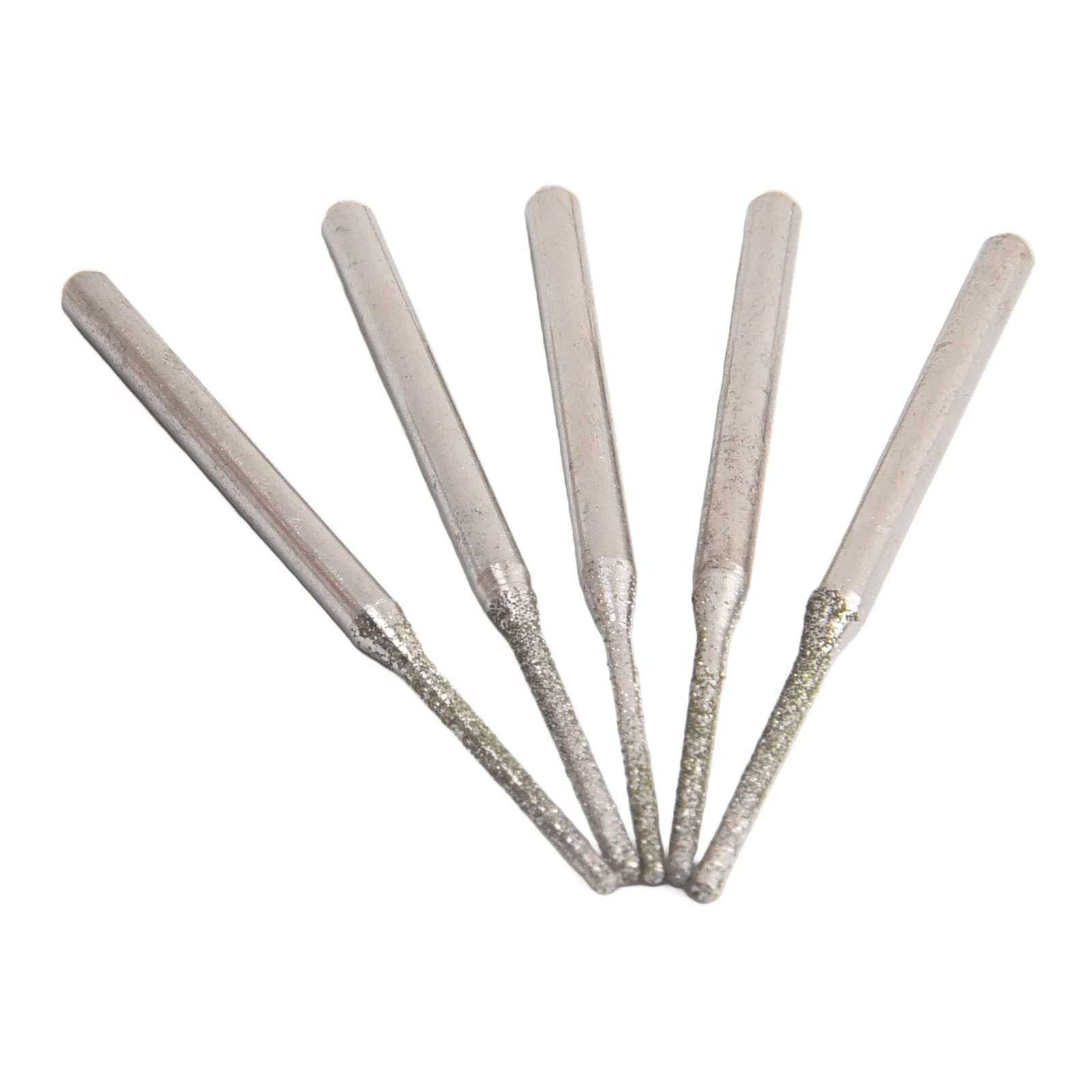 2.35mm Shank เส้นผ่านศูนย์กลางเพชรเคลือบเจาะ Bits Silver สี 1.2 มม.เส้นผ่านศูนย์กลางหัว 1.5 มม.เส้นผ่านศูนย์กลางหัว 1.8 มม.เส้นผ่านศูนย์กลางหัว