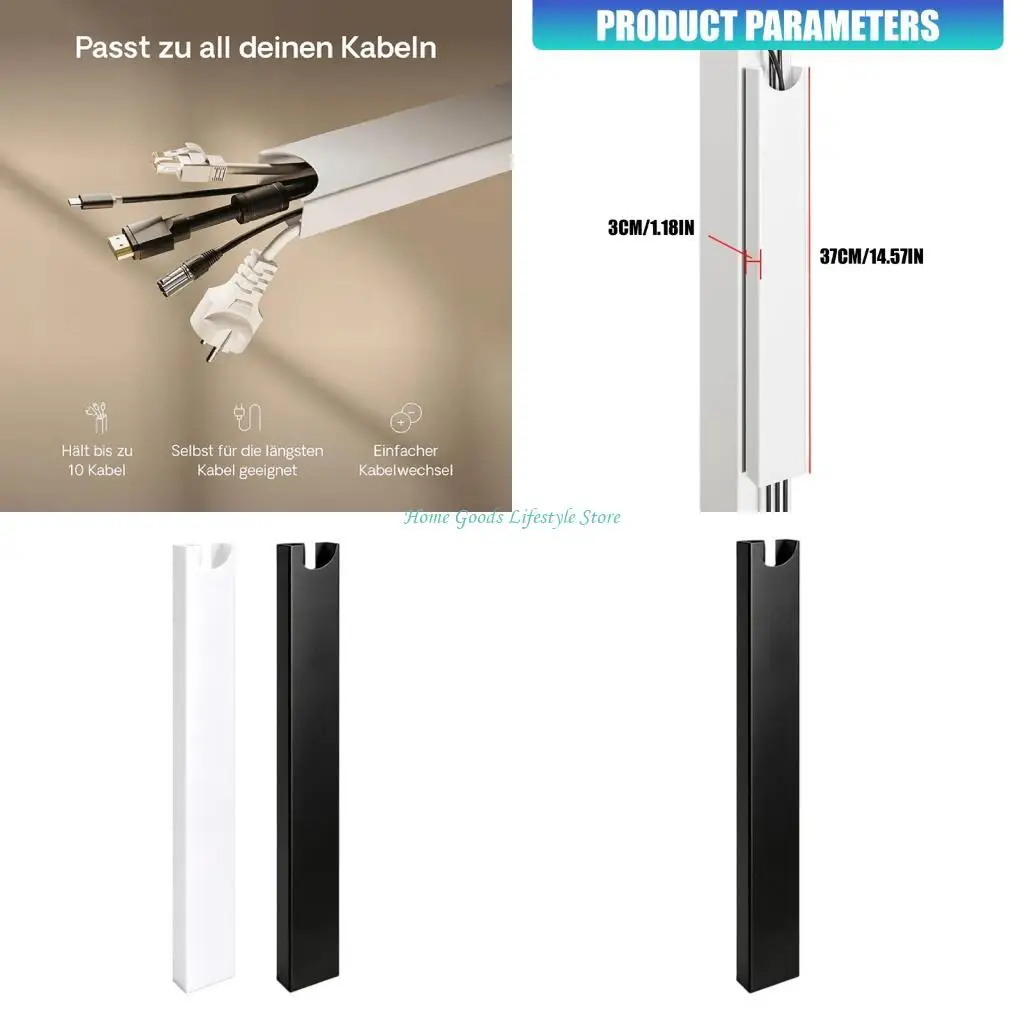 E74E Cable Managements Tray Aluminum Under Desk Wire Organiser for Home Use