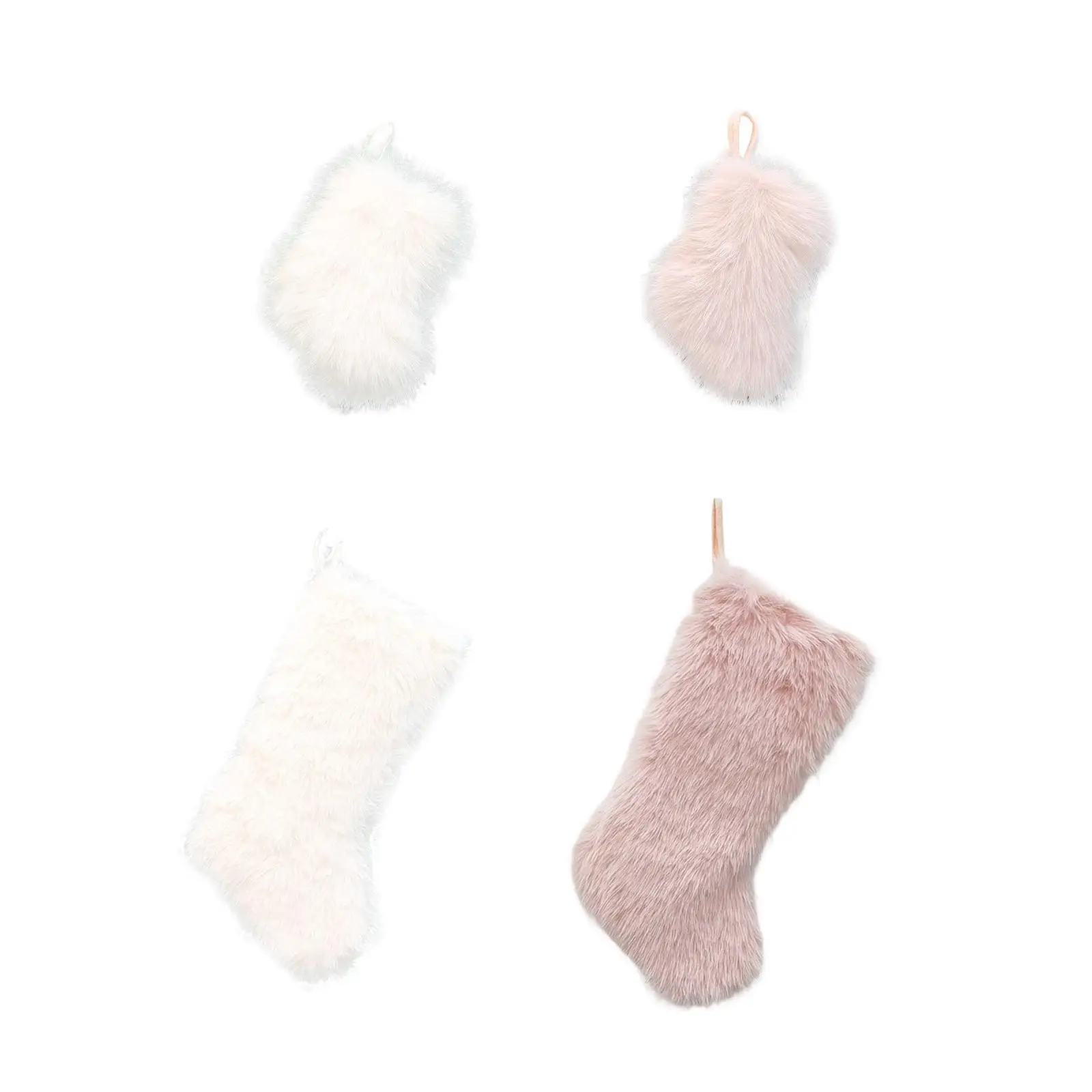 Christmas Stocking Hanging Sock Treat Bag Ornament Reusable Candy Gift Bag Christmas Tree Decoration for Walls Party Favor