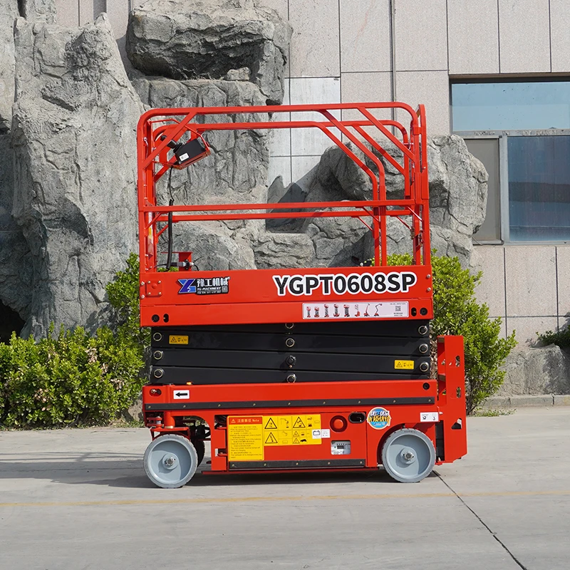 Portable Scissor Lift Elevator Movable Hydraulic Aerial Lifting Platform 6m 8m 10m 12m