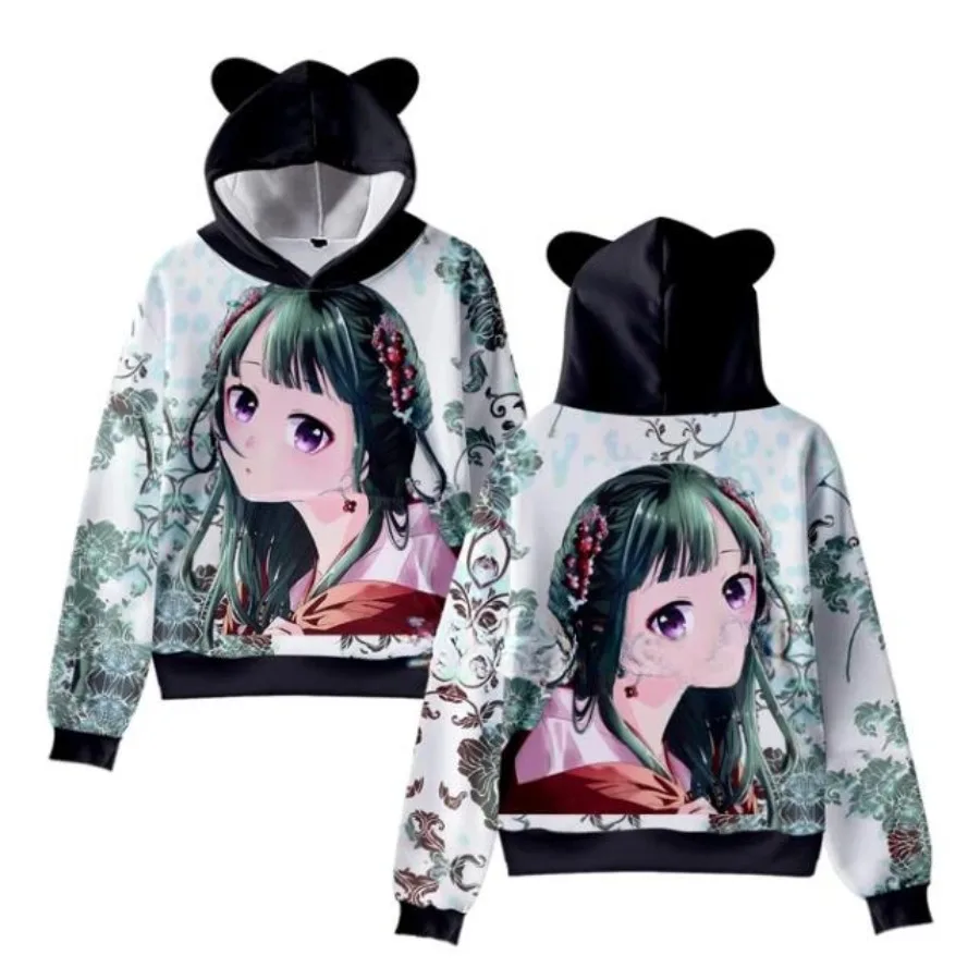 The Apothecary Diaries 3D Print Oversized Women/Men Hoodie Sweatshirt Kawaii Cat Ear Maomao Cosplay Pullover Hooded Jacket