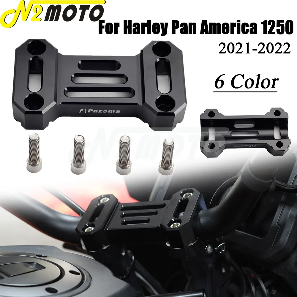 

New Motorcycle Mount Handlebar Riser Top Clip Clamps Cover Kit For Harley Pan America 1250 S PA1250 S 1250 2021 2022 Accessories