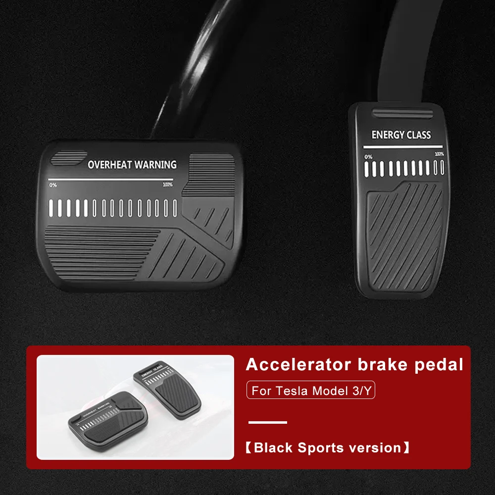 

Car Brake Pedal Pads Sports Version Aluminum Alloy Anti Slip Brake Accelerator Covers For Tesla Model 3 Y