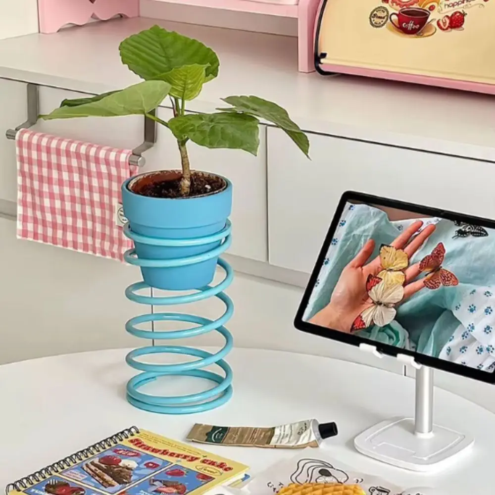 Ins Style Creative Flower Stand Stylish Corner Decorative Plant Riser Greenery Decor Storage Support Decorative Shelf Balcony