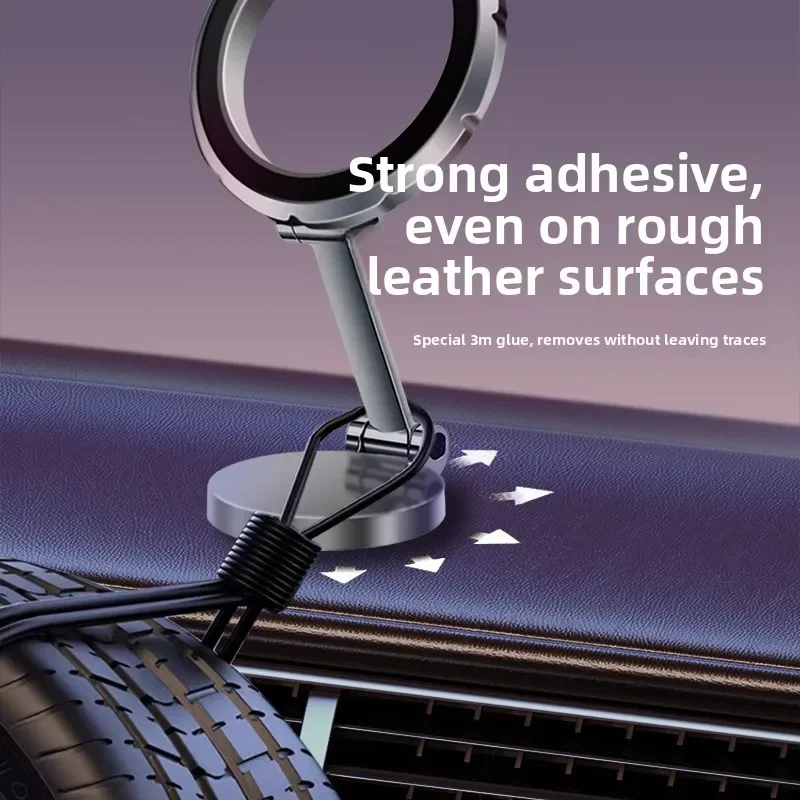 

Strong Magnetic Car Phone Holder with 360° Rotation - Zinc Alloy Dashboard Mount