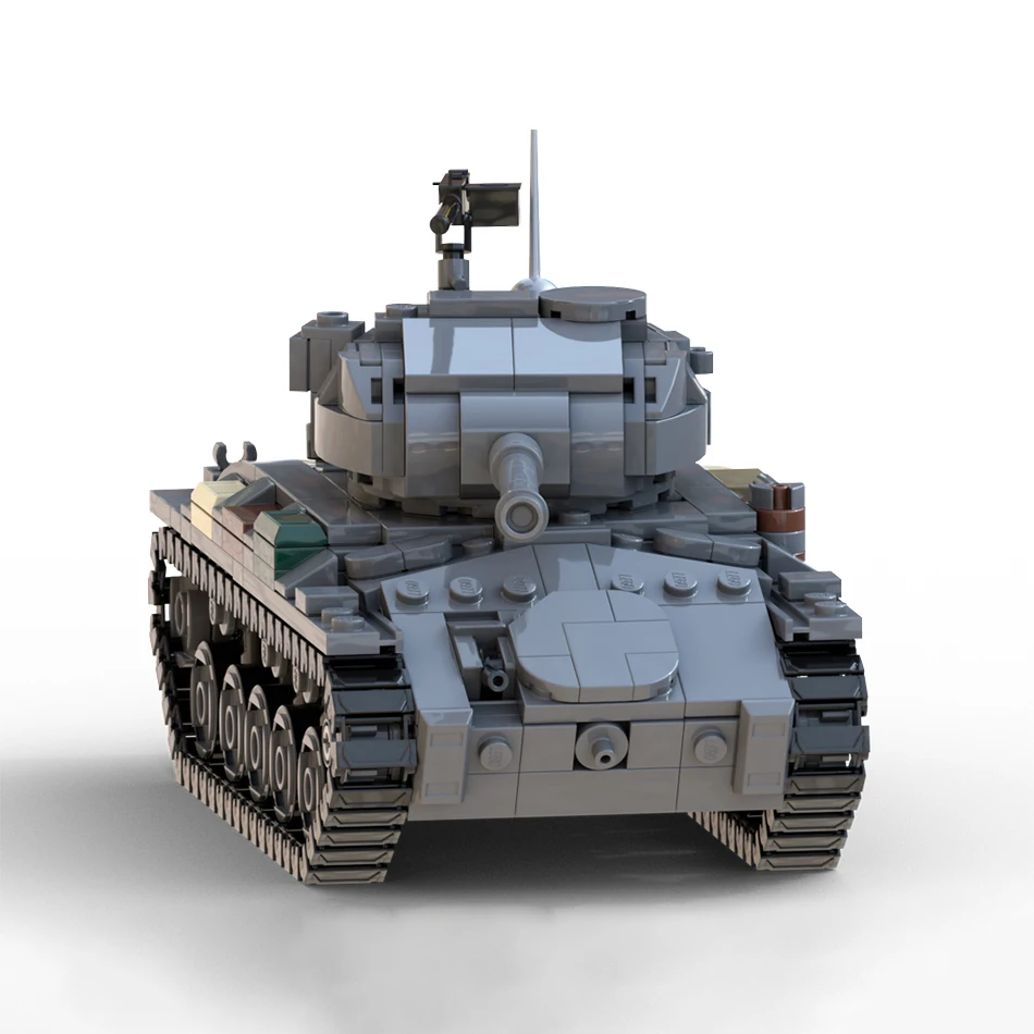 US Military Serie MOC Ziegel M24 Chaffee Licht Tank Baustein Modell DIY Bricks Set kinder Spielzeug Geburtstag Geschenke ﻿