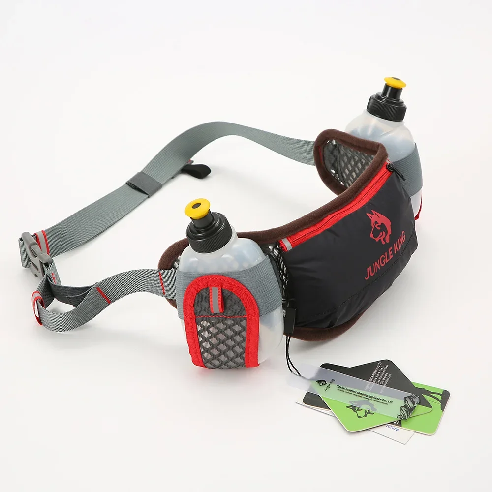 jungle-king-bolsa-de-cintura-unissex-para-corrida-cinto-de-hidratacao-a-prova-d'Agua-com-duas-garrafas-de-Agua-de-170ml