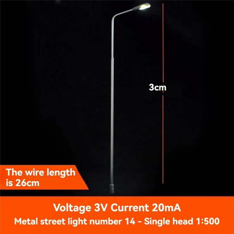 YSUN-Sand Table Model Street Light DIY Train Railway Three-Dimensional Model Kit Grassland Outdoor Model Light