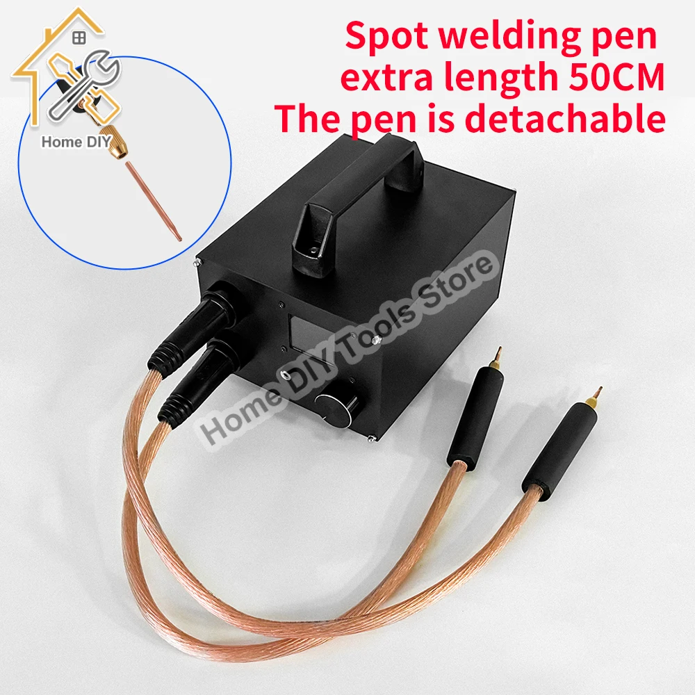 5V 2100A Capacitor LCD Digital Display Spot Welder 0.3mm Portable High-power Handheld Energy Storage Spot Welder Dual Pulse Weld