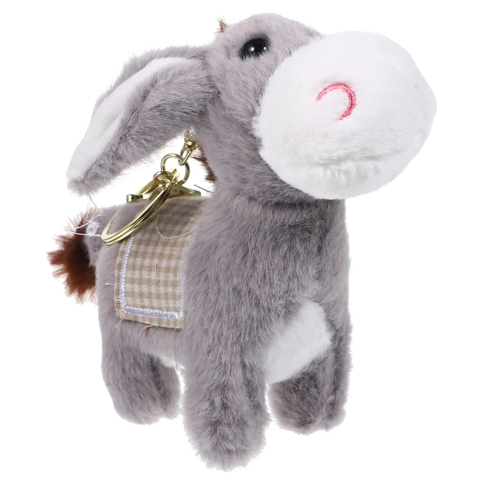 

Cute Stuffed Donkey Keychain Cartoon Bag Pendant for Backpack Schoolbag Hanging Decoration Lovely Gift for Girls Friends Family