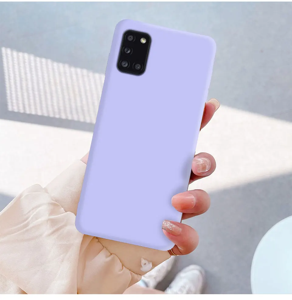 Flüssige Silikonhülle für Samsung Galaxy A31 A41 A51 A71 A11 A21S A12 A22 A32 A42 A52 A52S A72 4G 5G stoßfeste Hülle – Detail 8