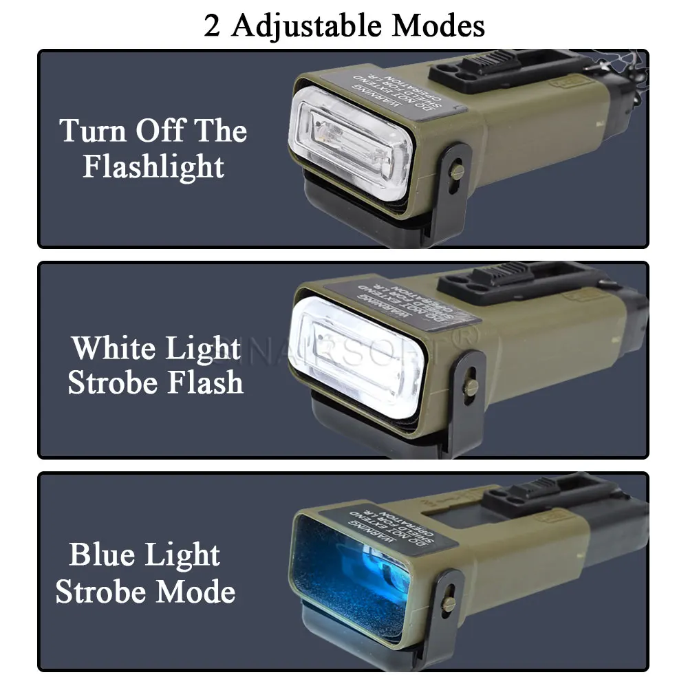 FMA Multifunction MS2000 Working Distress Marker Functional Strobe Light Helmet Lights Hunting Camping Survival Sign