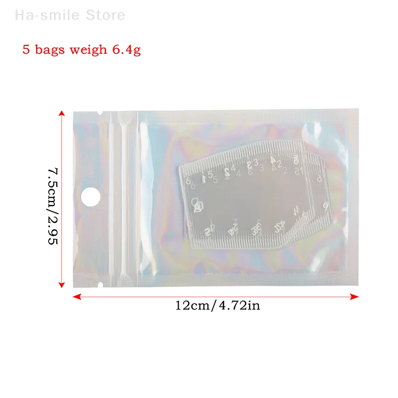 5 個ポータブルインスタント眉シェイパー描画眉毛デザイン定規ギフト耐久性のある眉整形ステンシル整形