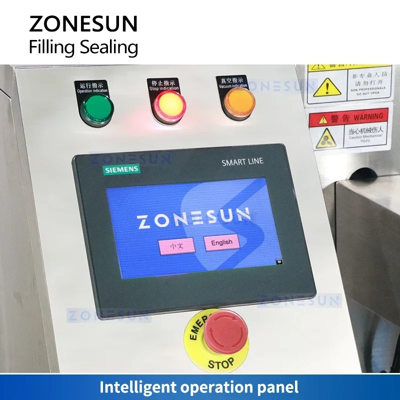 Zonesun آلة تعبئة وختم الأكياس مسبقة الصنع معدات تعبئة وختم السائل الأفقي ZS-AFS03L