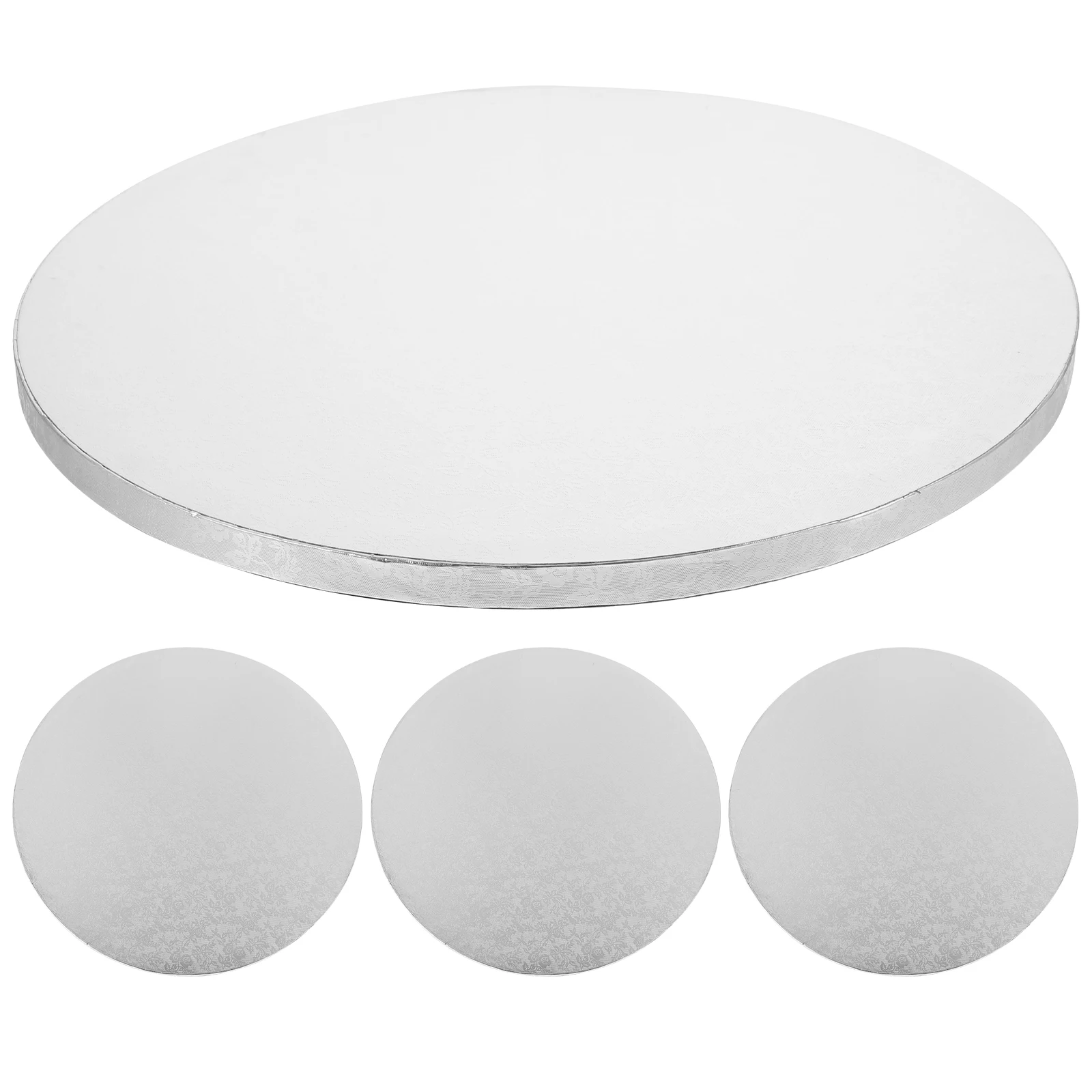 

Cake Tray Plate Round Drum Transfer Board for Bakery Desktop Making Pans Reusable Longtime Practical Smooth Surface