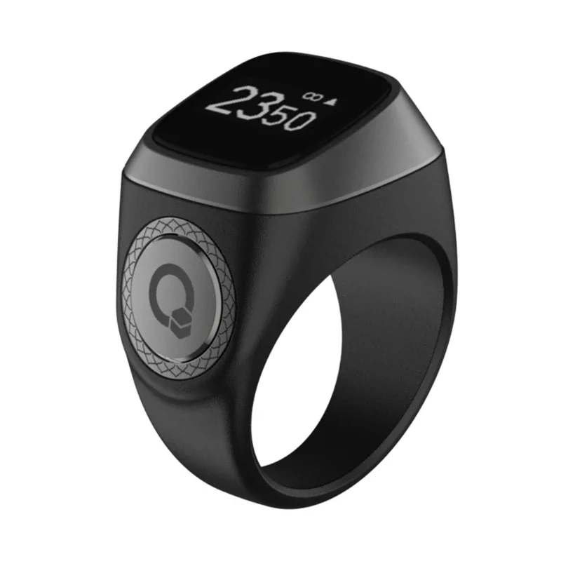 

Electronic Digital Finger Counter OLED Display Tasbih Tally Counter & Prayer Time Reminder Prayer Tally Counter