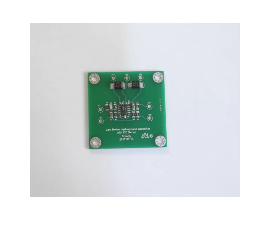 Low noise hydrophone amplification circuit