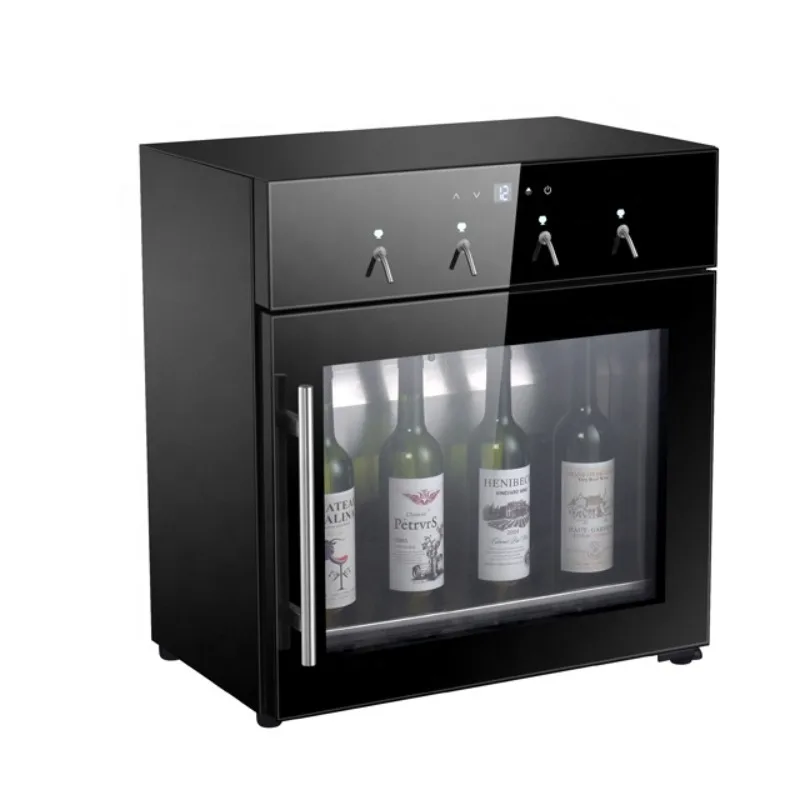 

Black wine dispenser Installation method freestanding
