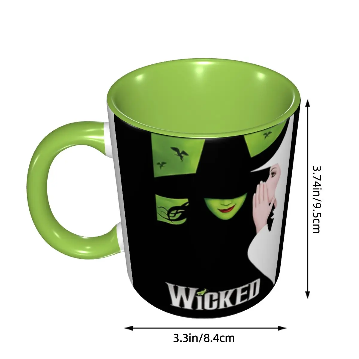 Wickeds Musical Movie Coffee Mugs DIY Customized Ceramic Milk Tea Mug