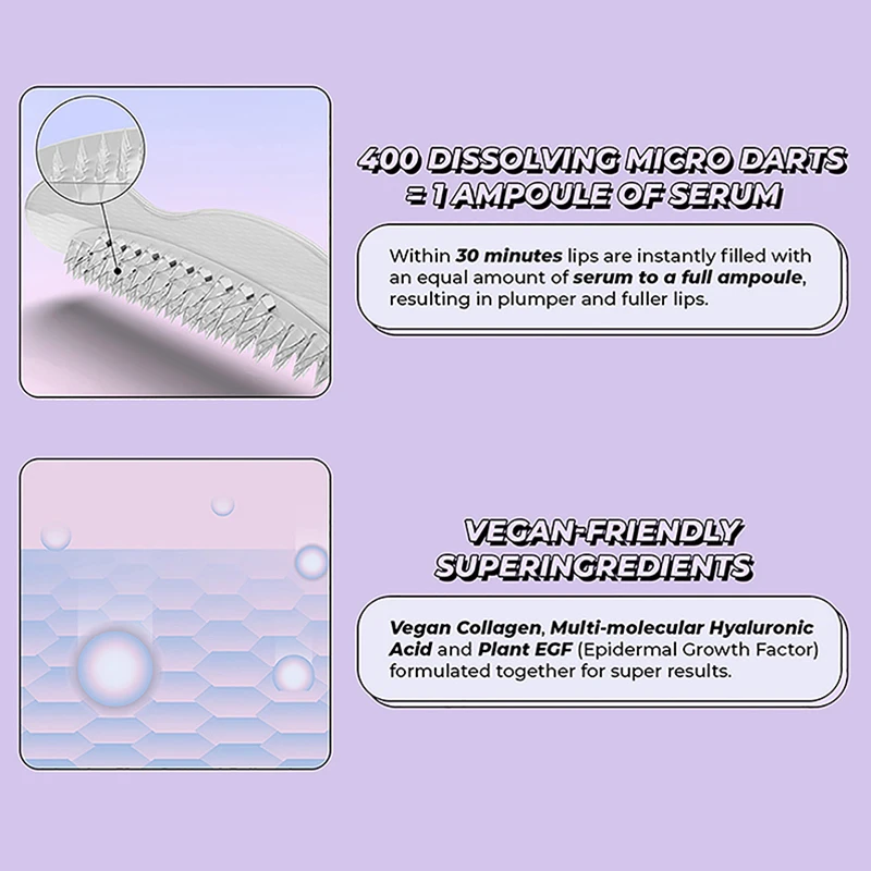 1 زوج حمض الهيالورونيك إبرة مجهرية الشفاه بقع لمكافحة التجاعيد تنعيم الفم ابتسامة رفع شركة الشفاه طبطب الشفاه العناية بالبشرة التصحيح