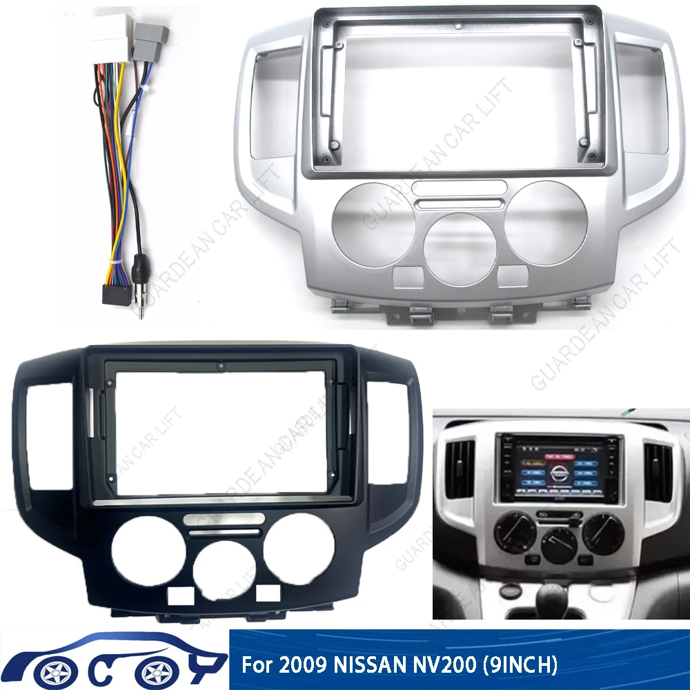 For Nissan NV200 2011-2016 9 Inch Car Radio Fascia 2 Din Dash