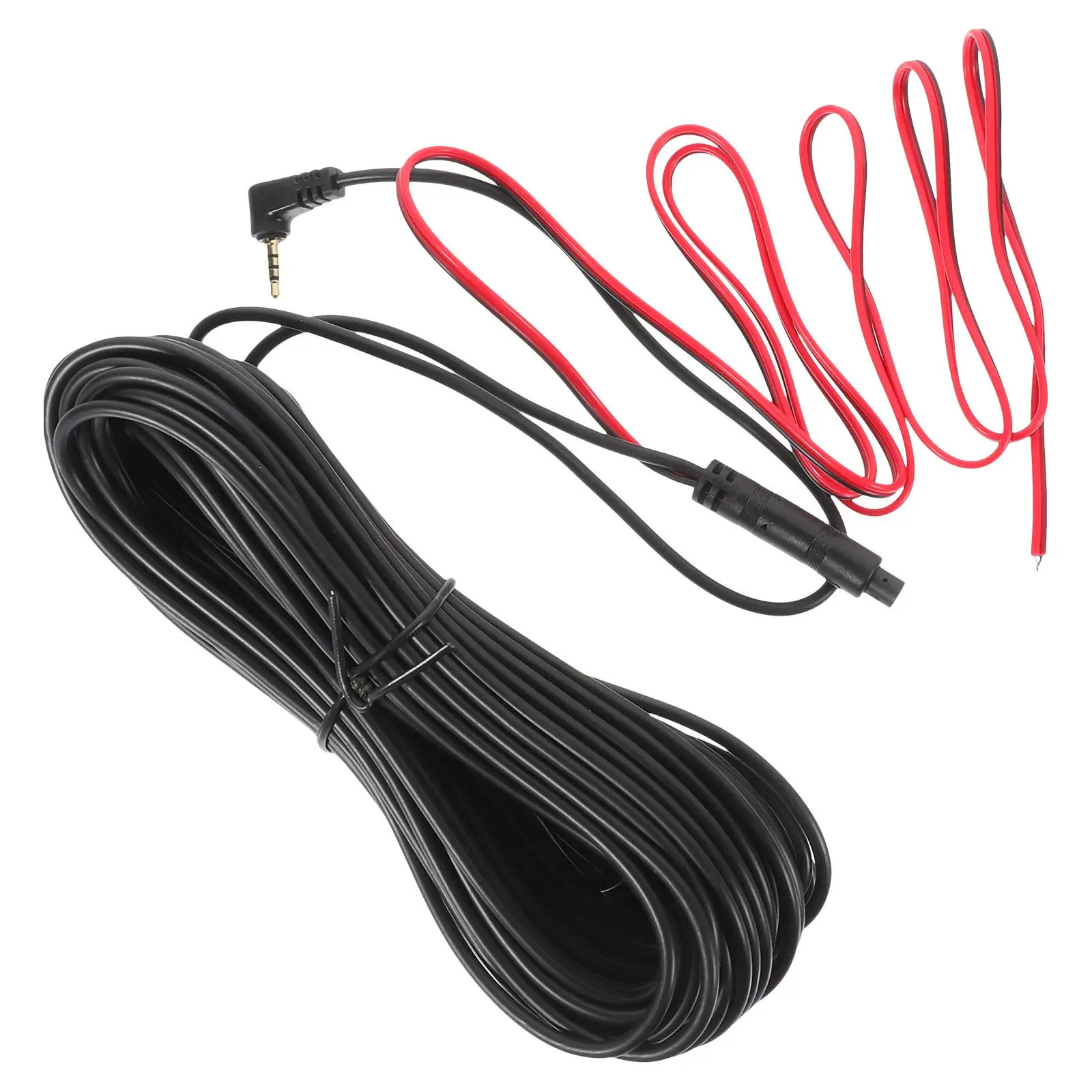 

15M Backup Camera Extension Cord 25mm Car Driving Recorder Cable Automotive Wire Rear View Black Plastic