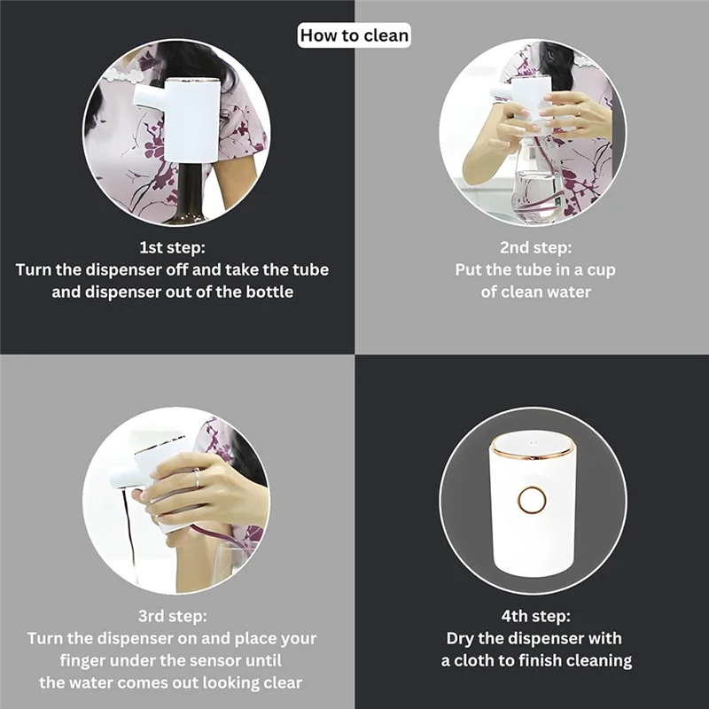 A69M-Dispenser Aerator Anggur Listrik untuk Mesin Dispenser Anggur, Wiski, Soju, dan Minuman Keras, Penuang Minuman Keras